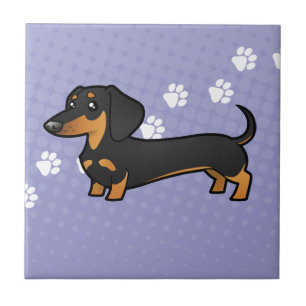 Dachshund dos desenhos animados (alise o casaco)
