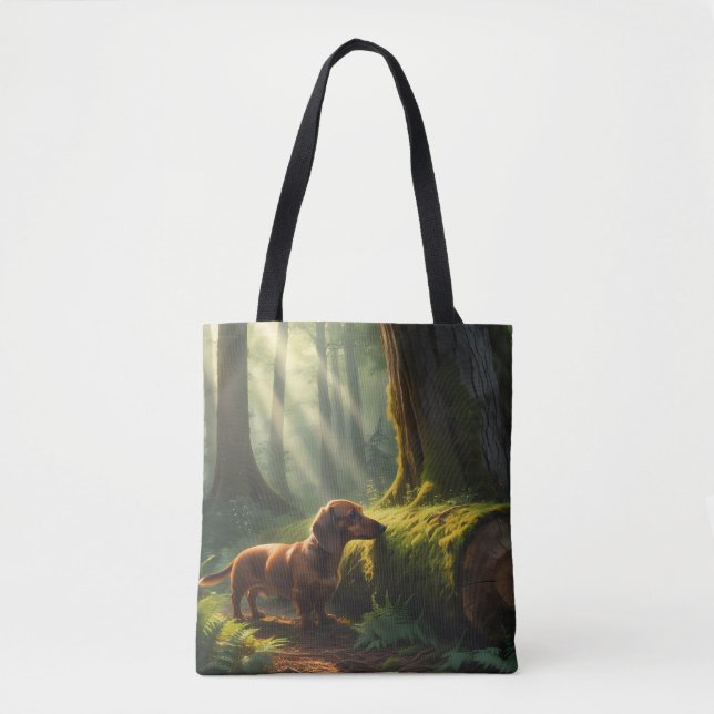Dachshund Elegant Tote Bag (Frente)
