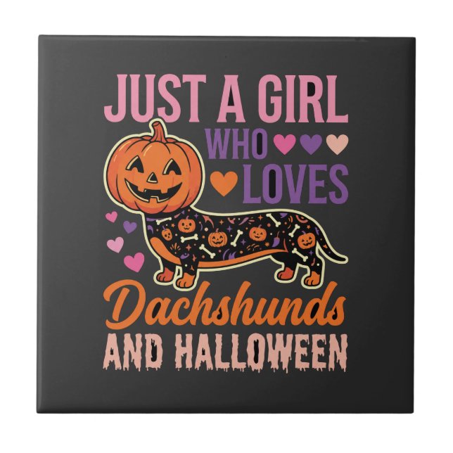 Dachshund Engraçado Abóbora de Halloween Amante de (Frente)