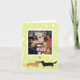 Dachshund Mistletoe Kiss Cães de Natal Modelo