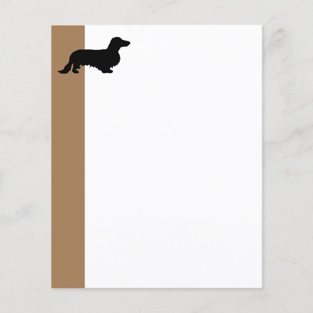 Dachshund Pelo Longo - Silhueta 1 (Frente)