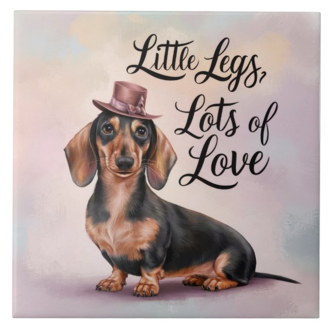 Dachshund Pequenas Pernas Muito Amor (Frente)