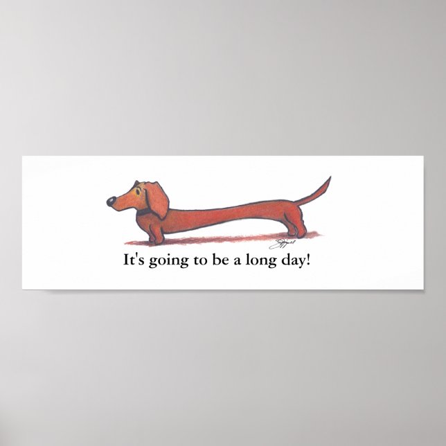 Dachshund Poster (Frente)