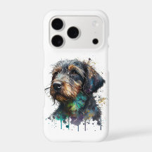 Dachshund Puppy Wirehaired Puppy Watercolor Art