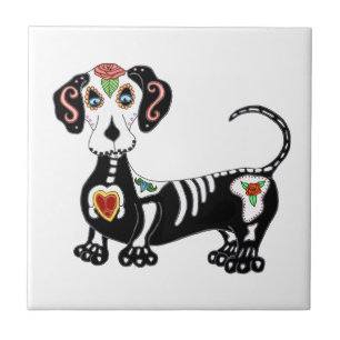 Dachshund Sugar Skull