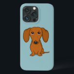 Dachshund Vermelho Cugado | Cachorro-branco engraç<br><div class="desc">Cachorro de Cartoon Vermelho de Cabelo Curto, Bonito, com Grandes Olhos e Orelhas de Disquete. Um cachorro doxie cãozinho que parece muito doce e talvez um pouco culpado. Esta divertida capa de telefone de celular do amante de cachorro do wiener está disponível para uma variedade de marcas de celulares. Confira...</div>
