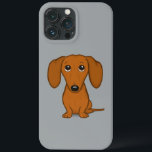 Dachshund Vermelho Cugado | Cachorro-branco engraç<br><div class="desc">Cachorro de Cartoon Vermelho de Cabelo Curto, Bonito, com Grandes Olhos e Orelhas de Disquete. Um cachorro doxie cãozinho que parece muito doce e talvez um pouco culpado. Esta divertida capa de telefone de celular do amante de cachorro do wiener está disponível para uma variedade de marcas de celulares. Confira...</div>