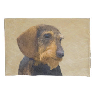 Dachshund (Wirehaired): Pintura original de cães