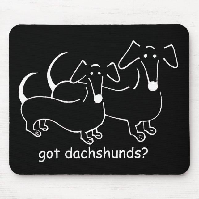 dachshunds obtidos mousepad de #2 (Frente)