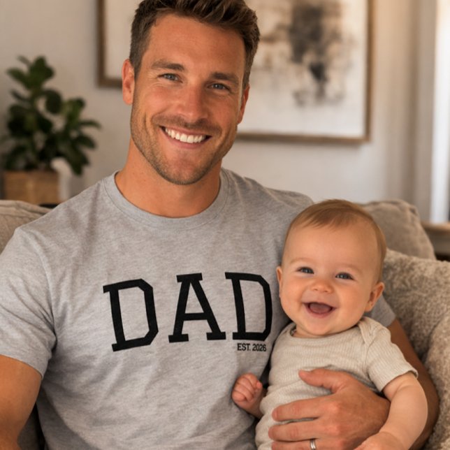 Dad Established Customizable Year Father's Day  (Criador carregado)