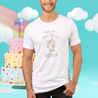 Dada of One Silly Goose First Birthday Men's T-Shi
