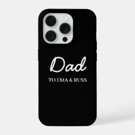 Daddy Modern Kids Names Father's Day Black