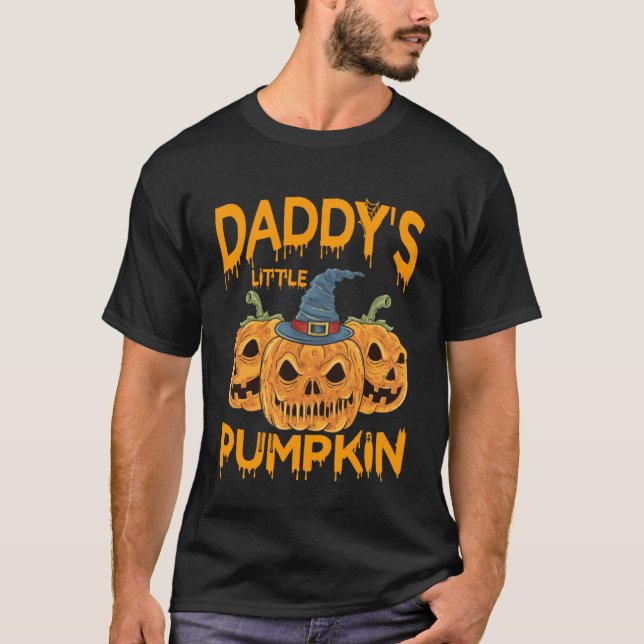 Daddys Little Pumpkin Chá de fraldas Pullover Hood (Frente)