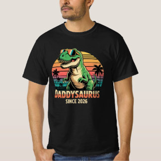 Daddysaurus Desde 2026 – Camisa Divertida de Dinos