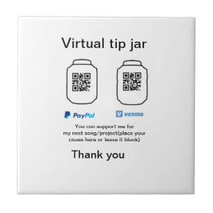 Dádiva virtual jar q r código doação de moeda PayP