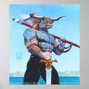 Daedalus Minotaur do impressão de Crete