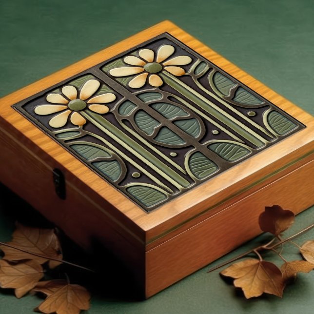 Daffodil Art Deco Floral Wall Decor Art Nouveau (Criador carregado)