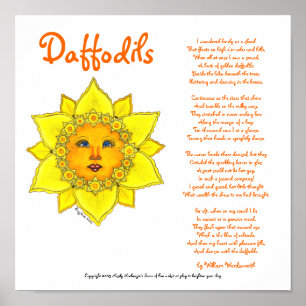 Daffodil ensolarado - poster