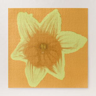 Daffodil Laranja Quebra-cabeça amarelo