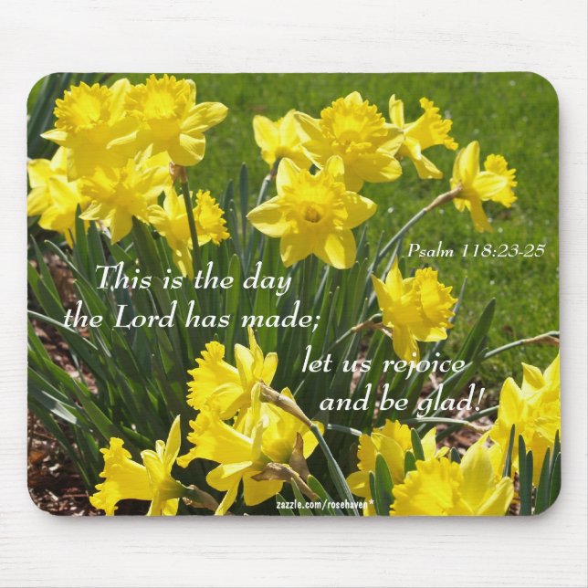 Daffodil Mousepad do salmo 118 (Frente)