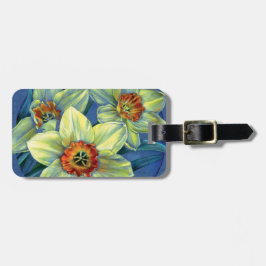 "Daffodils - as alegrias da etiqueta de bagagem de