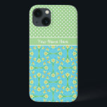 Daffodils em Turquesa, Polcas Brancas em Verde Sua<br><div class="desc">Um bonito Case-Mate Case para personalizar para seu smartphone Samsung Galaxy Note 4,  com um padrão de daffodils de ouro na turquesa,  agrupado com branco correspondente em bolinhas verdes. Parte da coleção Posh & Painterly 'Primavera Sunshine',  este padrão pode ser personalizado para ajustado qualquer caso.</div>