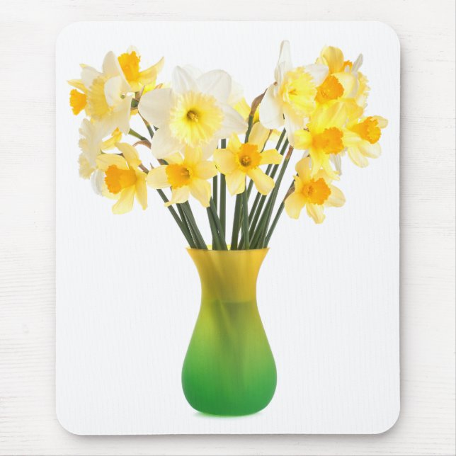 Daffodils em um Mousepad Vase (Frente)