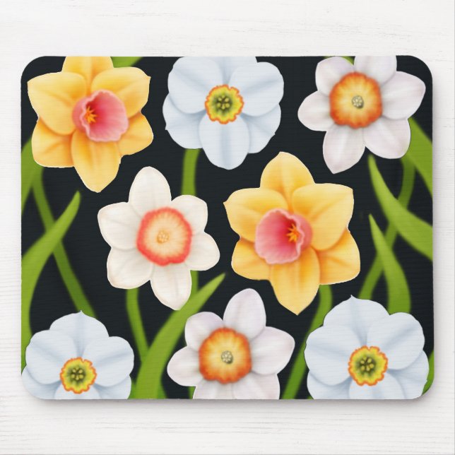 Daffodils Mousepad do primavera (Frente)