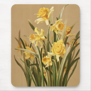 Daffodils Mousepad do vintage
