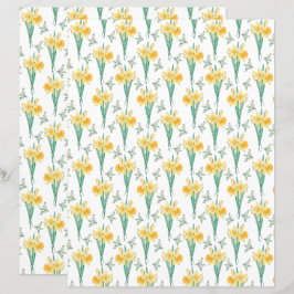 Daffodils Scrapbook Paper