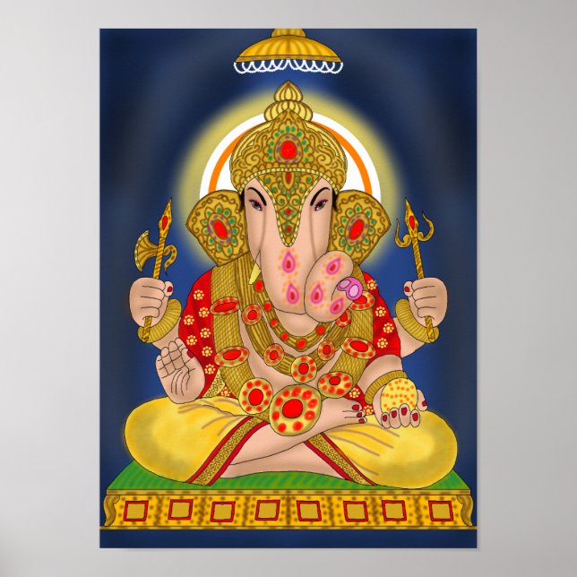 Dagdusheth Ganesha Poster (Frente)