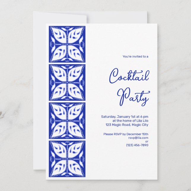 Dahlia Buds Convite de festas Personalizado (Frente)