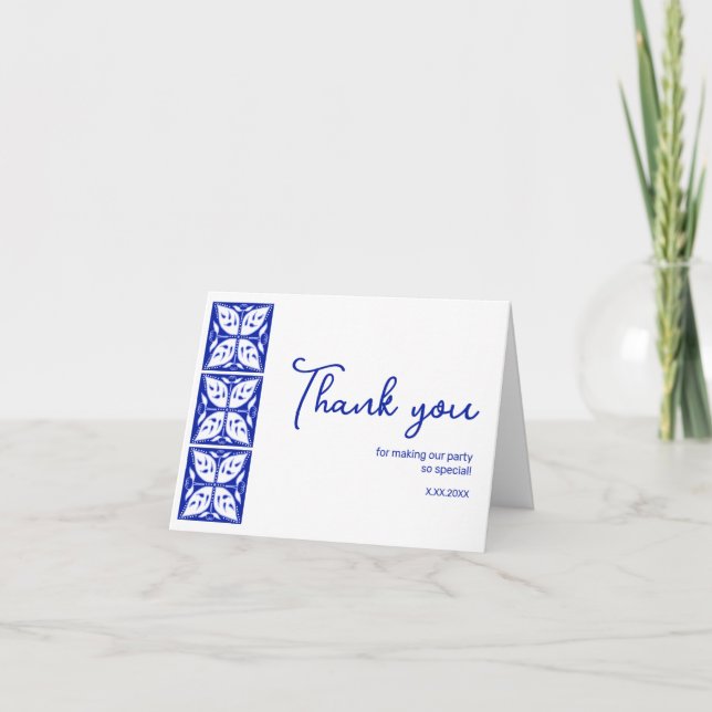 Dahlia Buds Personalizado Cartões de agradecimento (Frente)