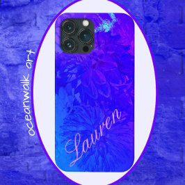 Dahlia Floral Sonho Belo Capa de telefone Blues