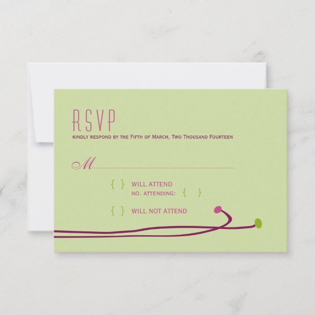 Dahlia Simples - RSVP Verde e Roxo (Frente)