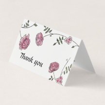 Dahlia Wedding obrigado cartões