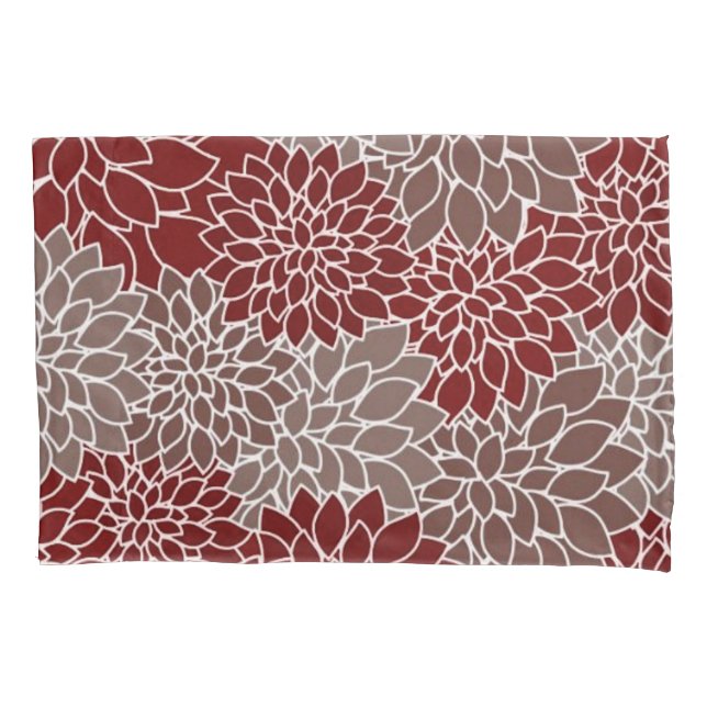 Dahlias vermelha e prateada (Frente)