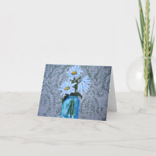 DAISIES - Cartão de Nota de Arte Original