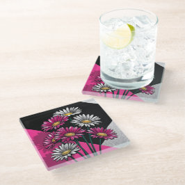 Daisies in Pink and White 