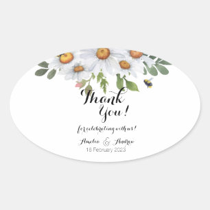 Daisy - adesivos oblongos