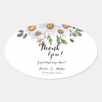 Daisy - adesivos oblongos