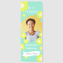 Daisy Best Teacher Photo Teal