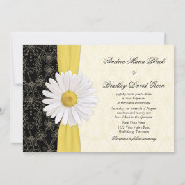 Daisy Black Yellow, Convite para casamento de marf
