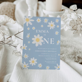 Daisy Blue Daisy Primeiro Convite de primeiro aniv