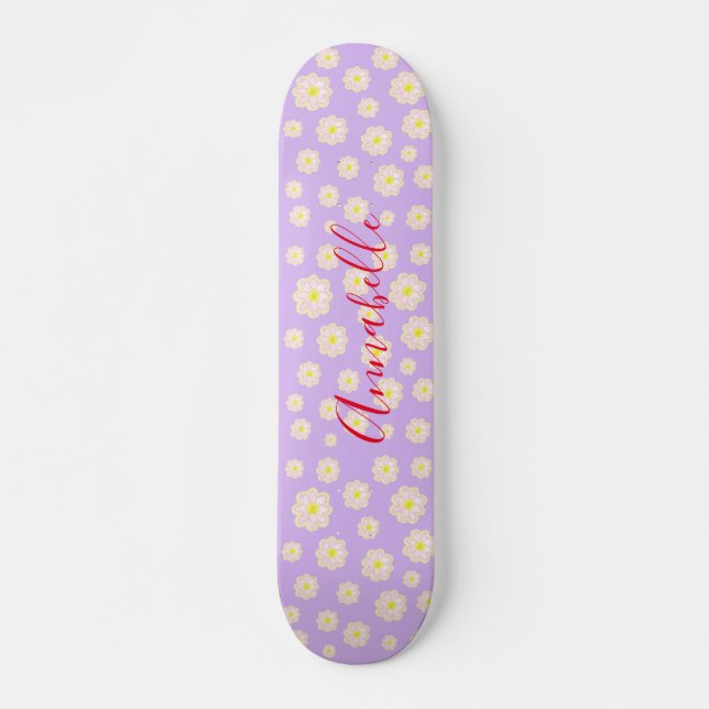 Daisy Cartoon Painting Skateboard (Frente)