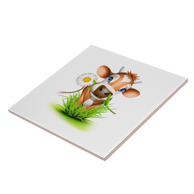 Daisy Cow Azulejo (Lateral)