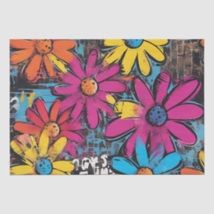 Daisy Delight Pop Art Blossoms, papel de dissociaç