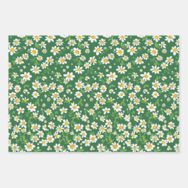 Daisy, Dots, Folhas de Papel de Embalagem de Gingh