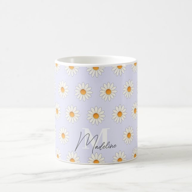 Daisy Floral Mug - Xícara de café estético (Centro)