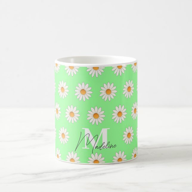 Daisy Floral Mug - Xícara de café estético (Centro)